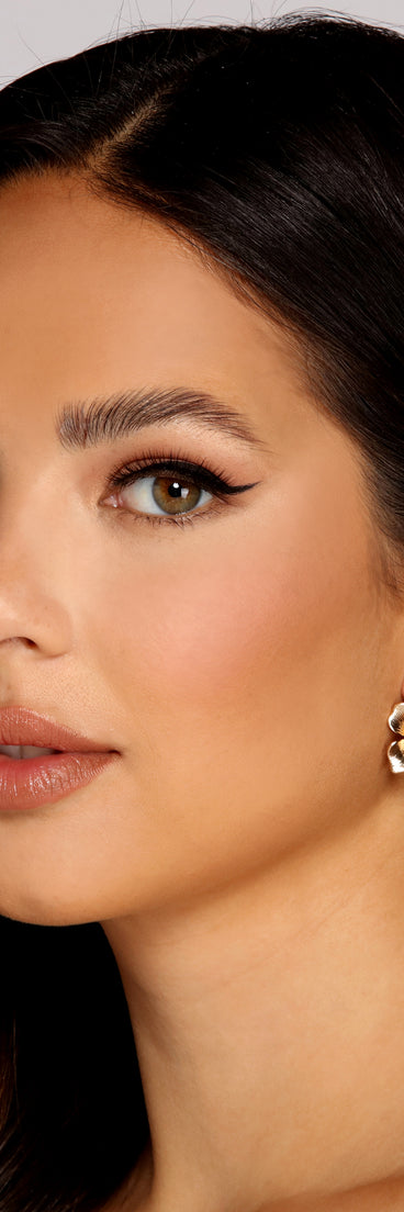 Rare Floral Beauty Rhinestone Earrings