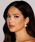Rare Floral Beauty Rhinestone Earrings