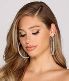 Rhine N' Twist Rhinestone Hoops
