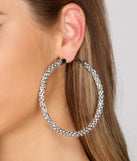 Rhine N' Twist Rhinestone Hoops
