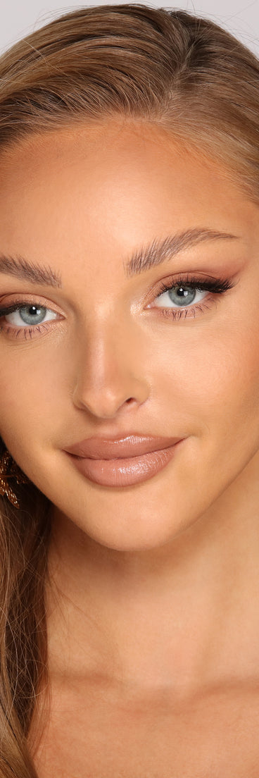 Major Love Rhinestone Butterfly Hoops