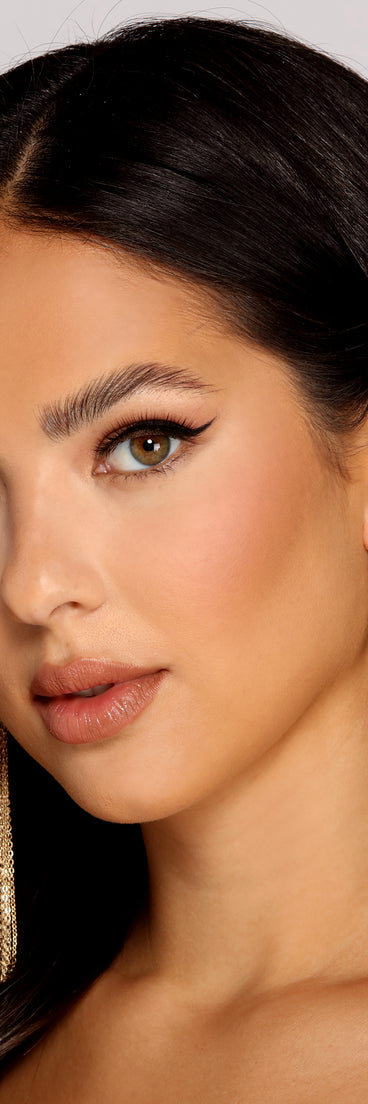 Major Bling Fringe Earrings