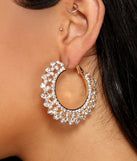 Encircled In Luxe Rhinestone Hoops