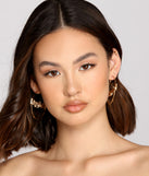 Shine On Babygirl Rhinestone Hoops