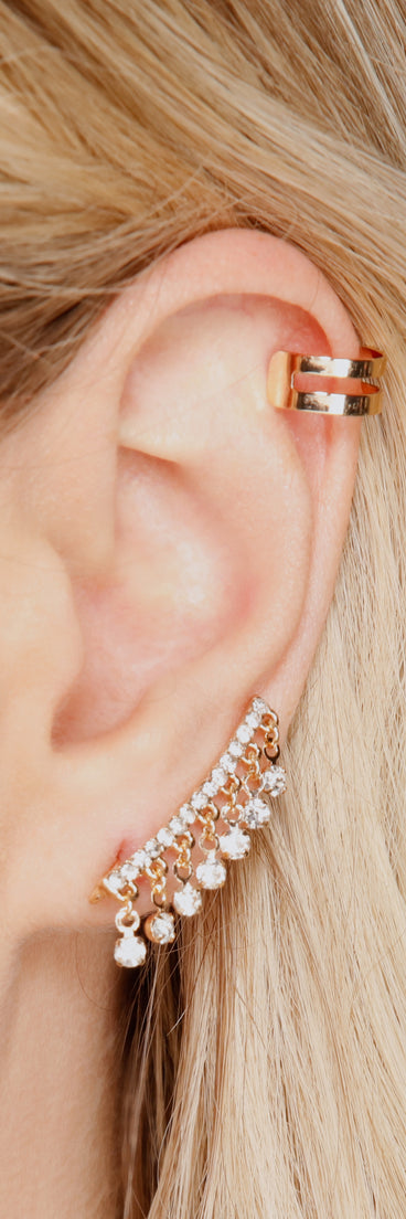 Dainty And Stunning Rhinestone Earring Set is a trendy pick to create 2023 festival outfits, festival dresses, outfits for concerts or raves, and complete your best party outfits!