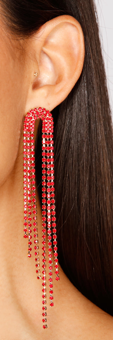 So Chic Cascading Fringe Earrings