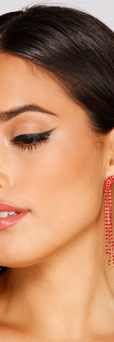 So Chic Cascading Fringe Earrings