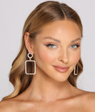 Encircled In Luxe Rhinestone Earrings is the perfect Homecoming look pick with on-trend details to make the 2023 HOCO dance your most memorable event yet!