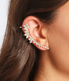 Glam Girl Rhinestone Ear Crawler And Stud Set
