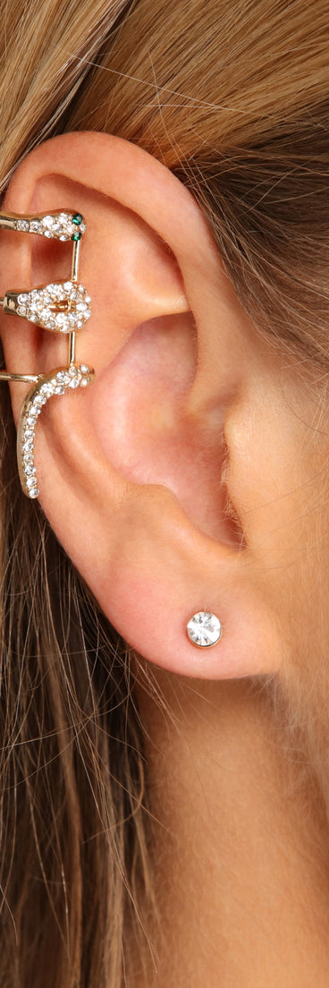 Snake Crawler And Rhinestone Studs is a trendy pick to create 2023 festival outfits, festival dresses, outfits for concerts or raves, and complete your best party outfits!