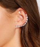 Trendy Moment Rhinestone Ear Crawler is a stunning choice for a bridesmaid dress or maid of honor dress, and to feel beautiful at Homecoming 2023, fall or winter weddings, formals, & military balls!