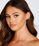 Trendy Moment Rhinestone Ear Crawler is a stunning choice for a bridesmaid dress or maid of honor dress, and to feel beautiful at Prom 2023, spring weddings, formals, & military balls!