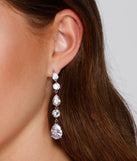 Dazzling And Chic Cubic Zirconia Duster Earrings