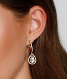 Chic Elegance Rhinestone Huggie Earrings