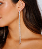 Rhinestone Romance Fringe Earrings