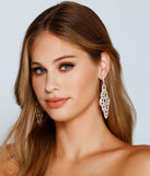 Turn Up The Shine Chandelier Earrings is the perfect Homecoming look pick with on-trend details to make the 2023 HOCO dance your most memorable event yet!