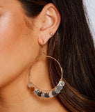 Boho Babe Coin Hoop Earrings