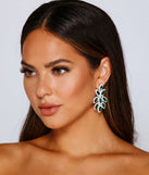 With Feeling Lucky Rhinestone Leaf Duster Earrings as your homecoming jewelry or accessories, your 2023 Homecoming dress look will be fire!