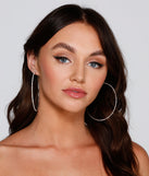 With Beautiful Night Rhinestone Thin Hoop Earrings as your homecoming jewelry or accessories, your 2023 Homecoming dress look will be fire!