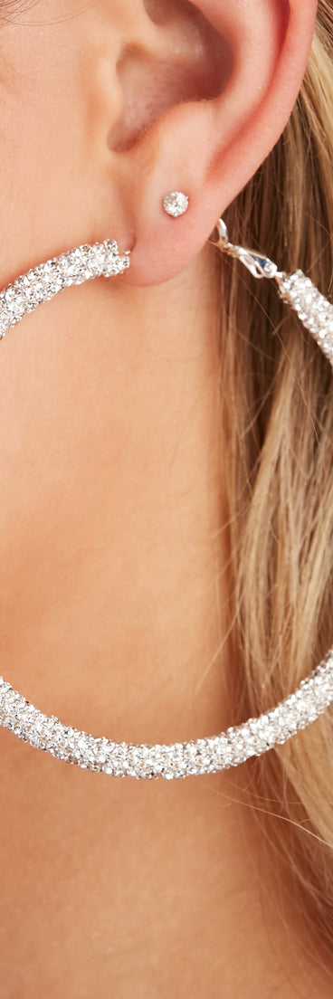 Grand Entrance Rhinestone Hoops