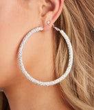 Grand Entrance Rhinestone Hoops