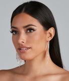 Alluring Glamour Fringe Hoop Earrings is the perfect Homecoming look pick with on-trend details to make the 2023 HOCO dance your most memorable event yet!
