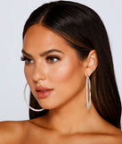 Bring The Sparkle Rhinestone Hoop Earrings is the perfect Homecoming look pick with on-trend details to make the 2023 HOCO dance your most memorable event yet!
