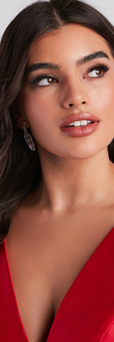 Elegant Radiance Rhinestone Duster Earrings