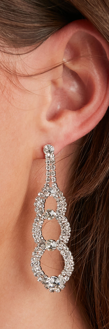 A Girl's BFF Rhinestone Earrings