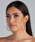 Glamorous Chic Cubic Zirconia Hoop Earrings for 2022 festival outfits, festival dress, outfits for raves, concert outfits, and/or club outfits
