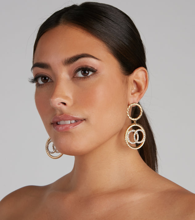 Luxe Radiance Hoop Statement Earrings for 2022 festival outfits, festival dress, outfits for raves, concert outfits, and/or club outfits