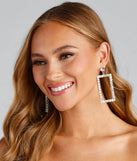 Drama Chic Rhinestone Door Knocker Earrings is the perfect Homecoming look pick with on-trend details to make the 2023 HOCO dance your most memorable event yet!