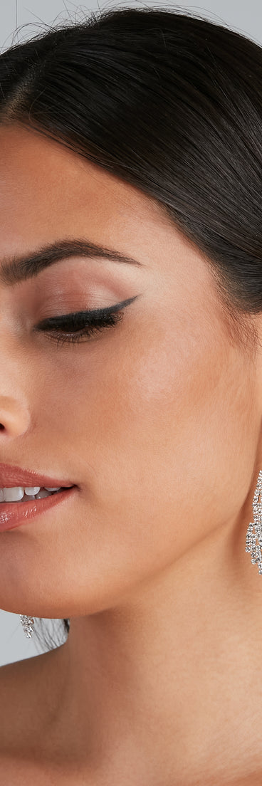 Glitzy Chandelier Fringe Earrings