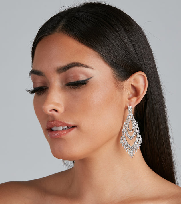 Glitzy Chandelier Fringe Earrings