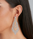 Glitzy Chandelier Fringe Earrings