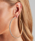 Rhinestone Double-Sided Hoops is the perfect Homecoming look pick with on-trend details to make the 2023 HOCO dance your most memorable event yet!