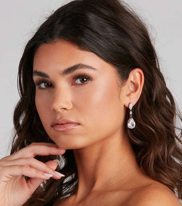Elegant Shine Teardrop Earrings