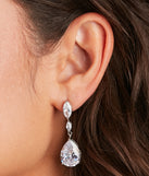 Elegant Shine Teardrop Earrings