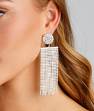 Chic Things Rhinestone Bar-Post Earrings