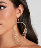 Showstopper Rhinestone Drape Hoops is the perfect Homecoming look pick with on-trend details to make the 2023 HOCO dance your most memorable event yet!