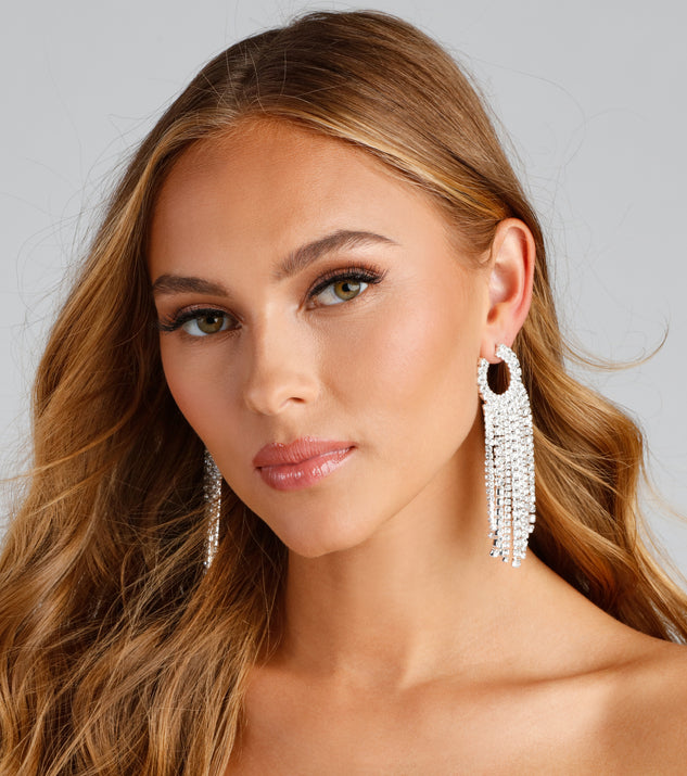 Make It Rain Glam Fringe Earrings for 2022 festival outfits, festival dress, outfits for raves, concert outfits, and/or club outfits