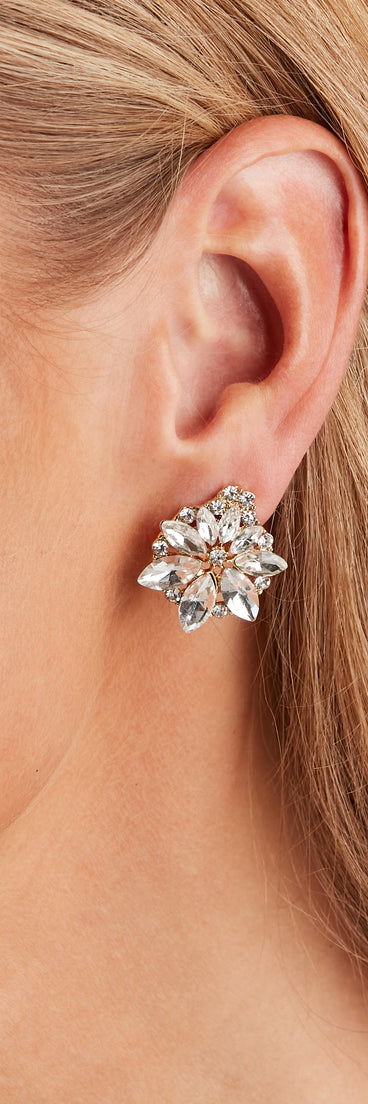 Flower Cluster Stud Earrings for 2022 festival outfits, festival dress, outfits for raves, concert outfits, and/or club outfits