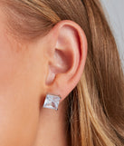 Gorgeous Sparkle Cubic Zirconia Stud Earrings for 2022 festival outfits, festival dress, outfits for raves, concert outfits, and/or club outfits