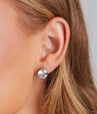 Glamorous Sparkle Cubic Zirconia Stud Earrings for 2022 festival outfits, festival dress, outfits for raves, concert outfits, and/or club outfits