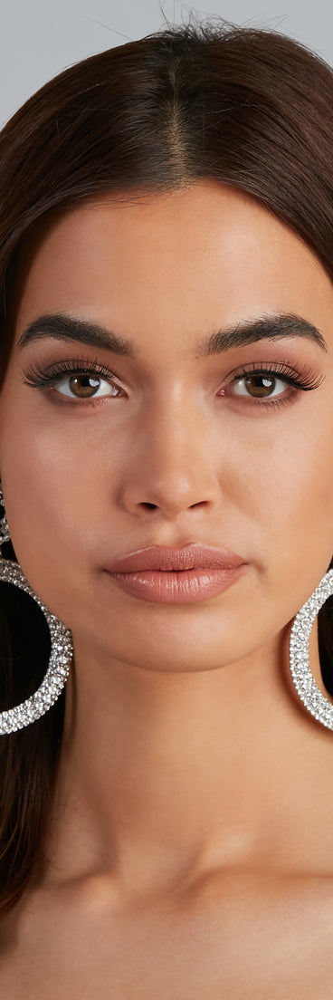 Lady In Rhinestone Hoops is the perfect Homecoming look pick with on-trend details to make the 2023 HOCO dance your most memorable event yet!