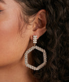 Sense Of Glam Rhinestone Earrings