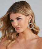 With Sparkly Rhinestone Circle Hoops as your homecoming jewelry or accessories, your 2023 Homecoming dress look will be fire!