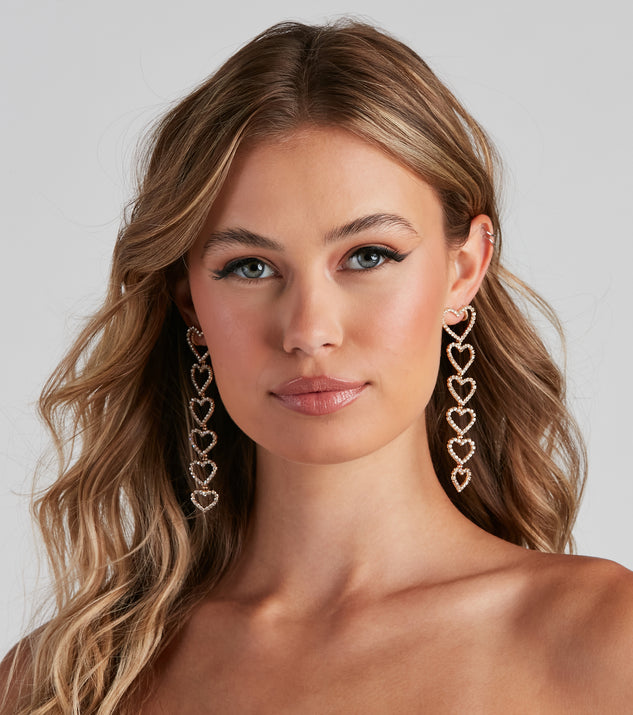 Lots Of Heart Rhinestone Earrings is a trendy pick to create 2023 festival outfits, festival dresses, outfits for concerts or raves, and complete your best party outfits!