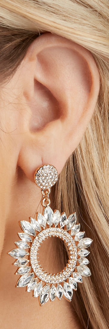 So Fine In Rhine Statement Earrings