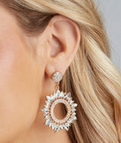 So Fine In Rhine Statement Earrings